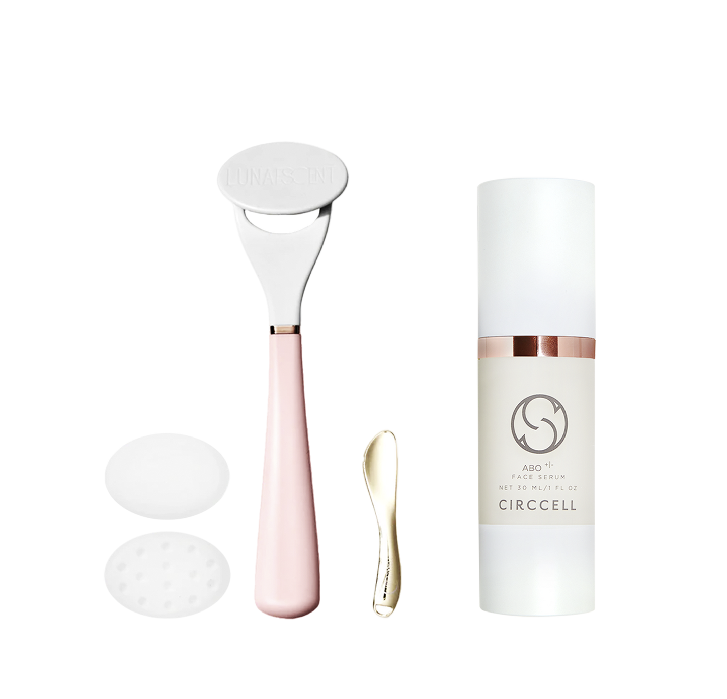 LUNAESCENT Skincare Applicator and ABO Face Serum