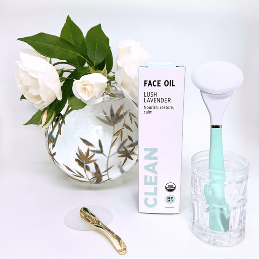 LUNAESCENT Skincare Applicator and My24/7 Lush Lavender Face Oil