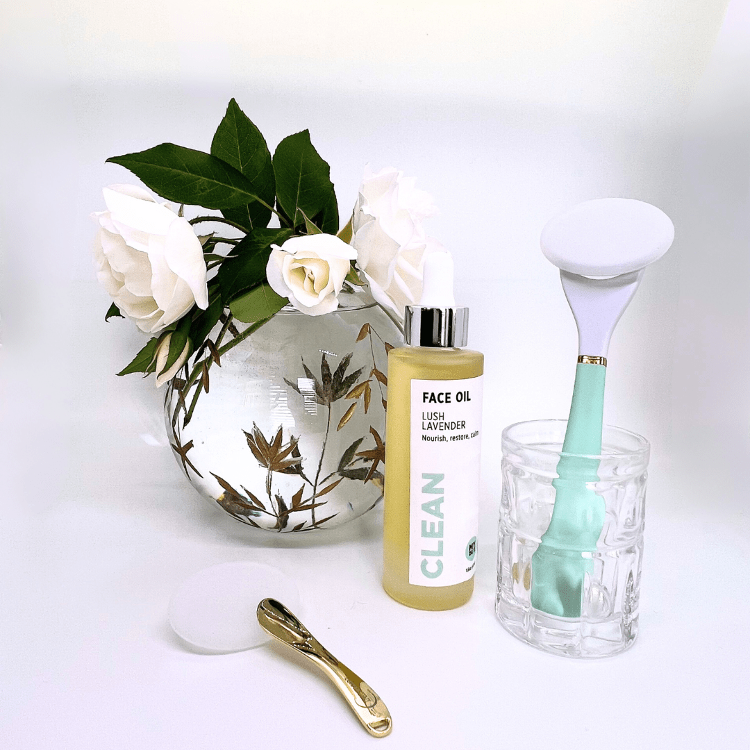 LUNAESCENT Skincare Applicator and My24/7 Lush Lavender Face Oil