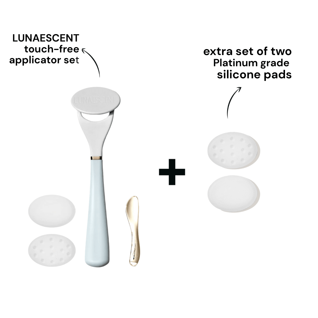 LUNAESCENT® Touch-Free Skincare Delivery System + Extra Silicone Pad Set