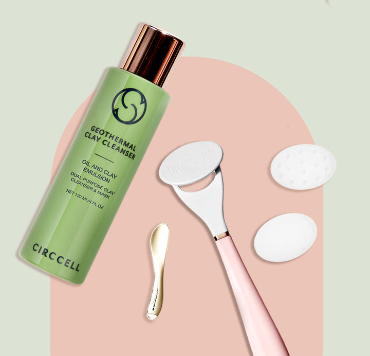 LUNAESCENT Skincare Applicator and Geothermal Clay Cleanse