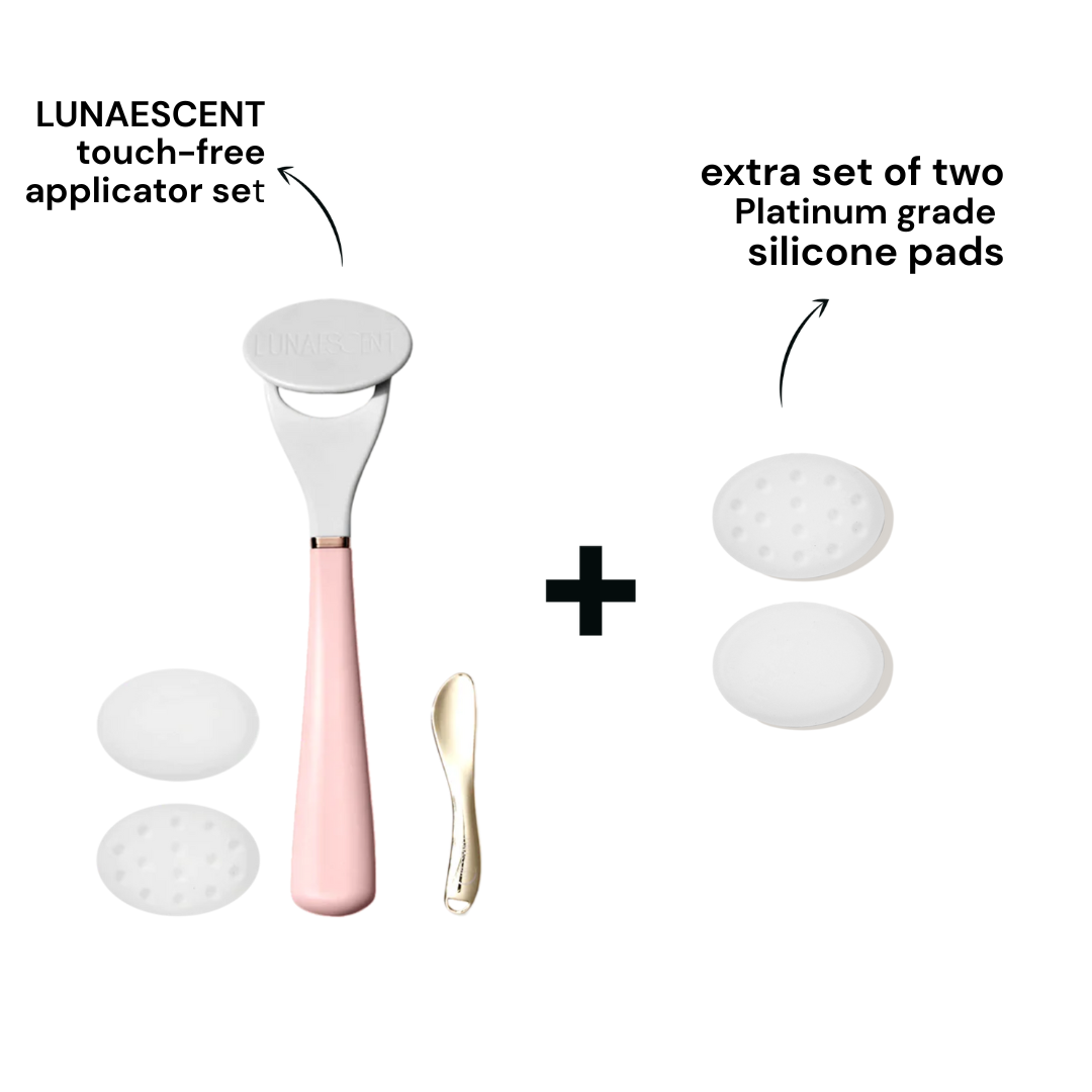 LUNAESCENT Touch-Free Applicator Set + One Set of Silicone Pads