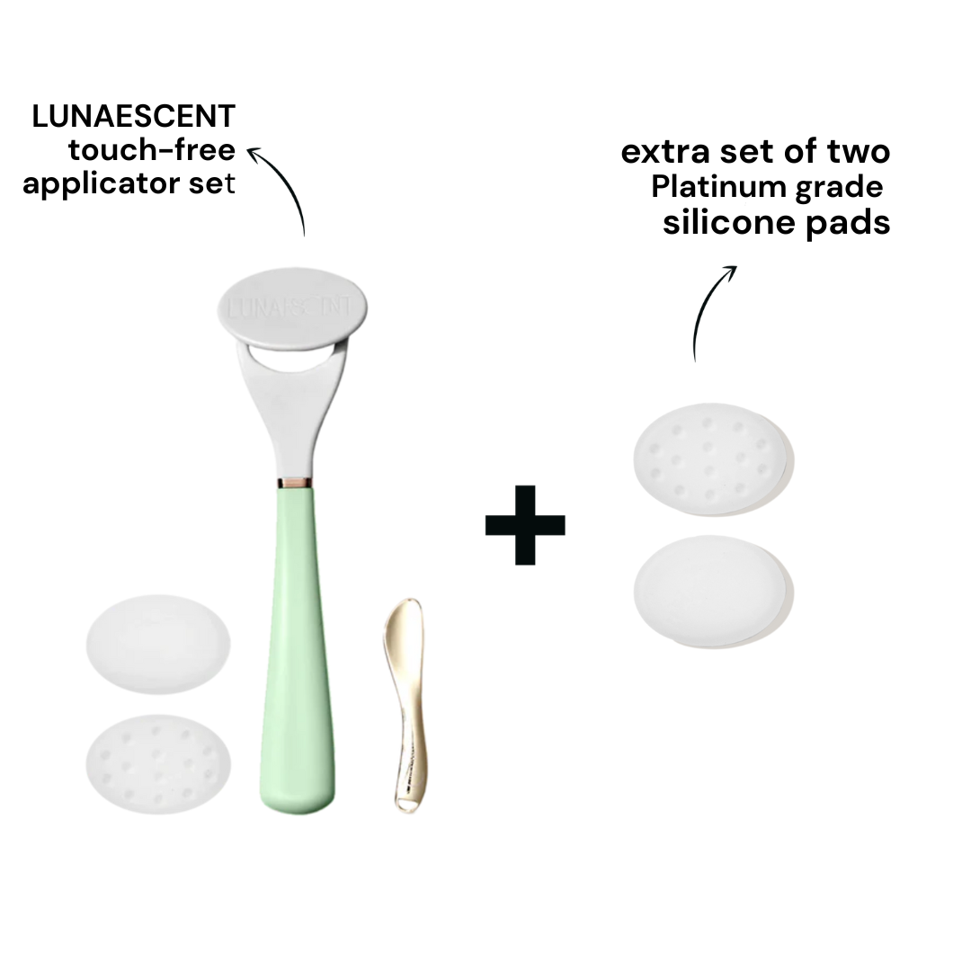 LUNAESCENT Touch-Free Applicator Set + One Set of Silicone Pads