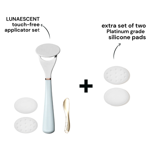LUNAESCENT Touch-Free Applicator Set + One Set of Silicone Pads